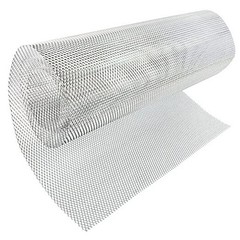 47 x 15.7 inches Car Grill Mesh Sheet Tone Aluminum 3 x 6 mm Rhombus Silver
