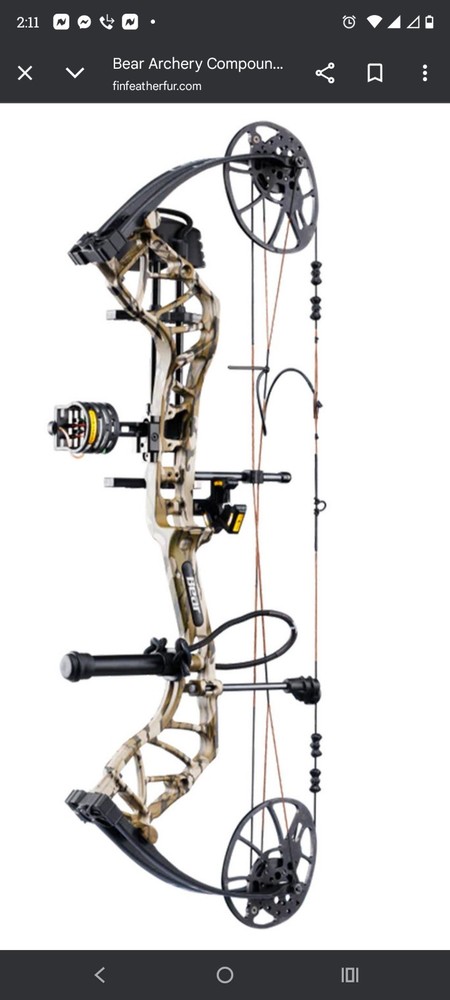 Bear Archery Vast RTH Compound Bow 70lbs 20-30in Draw 32 7/16in Camo Black