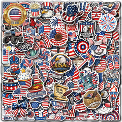 Patriotic Stickers Pack – 200 PCS Waterproof Vinyl USA Die Cut Stickers – Americ