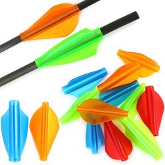 6X 1.75″ Arrow Vanes One-Piece Fletching 7.6mm 6mm 4mm Shaft Archery Bow Hunting
