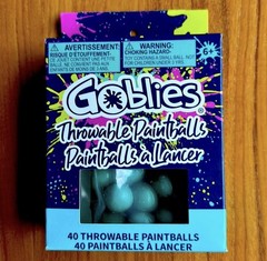 Goblies Throwable Paintballs, 40 Count PAINT Color Varies