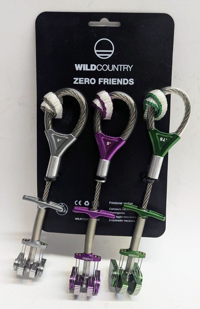 Wild Country Zero Friend Climbing Cam Set – 0.4, 0.5, 0.75