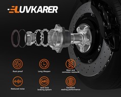 2PCS Front and Rear Wheel Bearing Hub Assembly Fits for Cadillac CTS 04-07 SR…