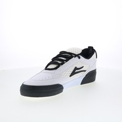 Lakai Payload Mens White Leather Lace Up Skate Inspired Sneakers Shoes