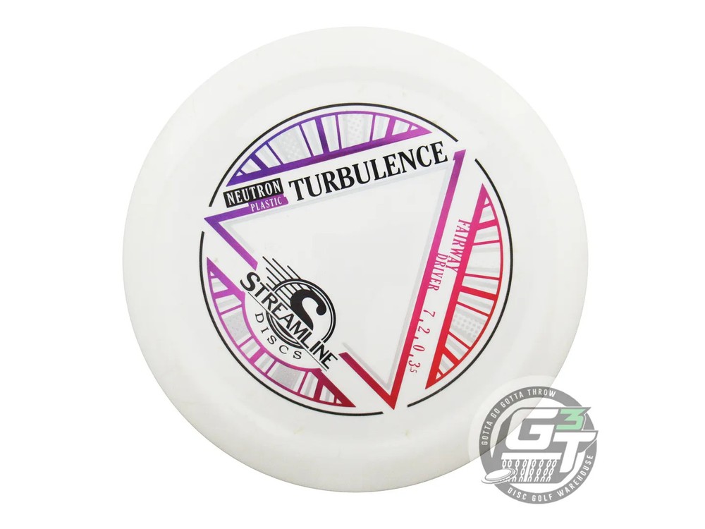 USED Streamline Discs Neutron Turbulence 174g White Fairway Driver Golf Disc
