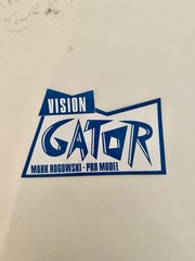 Retro Gator Overlay Decal for Reissue Skateboard Decks vintage 80’s vision
