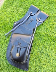 Handmade Leather Belt Archery Quiver with Pouch – side leg Arrow Holder