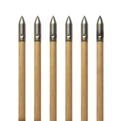 12Pcs 33″ Handmade Wooden Arrows Tradition Europe Style Turkey Feather Longbow