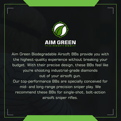 Aim Green Tracer BBs Glow in The Dark Biodegradable Airsoft BBS 6mm, .20g, 3000