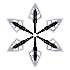 12pcs Mars Broadheads 100Grain Archery Arrowheads Hunting Sharp Razor Blades