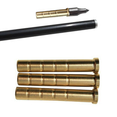 12pcs 50-100gr Heavy Weight Arrow Brass Inserts Base Archery ID6.2mm Arrow Shaft
