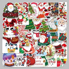 Mix 10/50 PCs Christmas Holiday Graffiti Luggage Notebook Sticker-No Duplicate