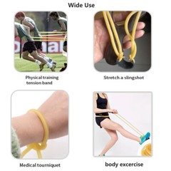 2M Natural Latex Slingshot Elastic Tube Rubber Tubing Band for Hunting Exercise