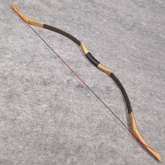 25-55lbs Traditional Recurve Bow Mongolian Archery Longbow Hunting Target RH LH
