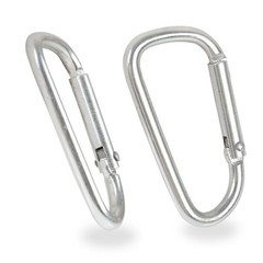 50PCS Aluminum Carabiner Key Chain Clips Hook 3″ Large D Shape Spring Snap Lot