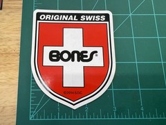 Bones Original Swiss Skateboard Sticker decal 2014
