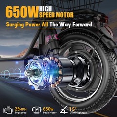 749W Off-road Electric Scooter, 48V 15A Large-capacity Battery, 35 Miles
