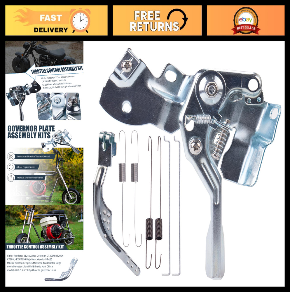 Throttle Control Assembly Kit for 212cc 196cc Mini Bike Go Kart Tiller – Fits Ho