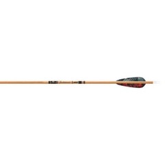 Traditional Carbon Arrows- w/ 4″ Feathers (Random Colors) GOLD TIP