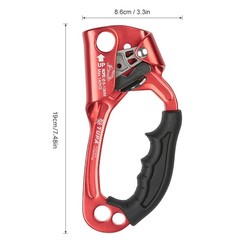 Hand Ascender Aluminum Magnesium Alloy Rock Climbing Handheld Ascender for Aloft