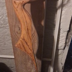 Wood Recurve Bow Brown 62in 45lb Draw 28in Draw Length Ambidextrous Field
