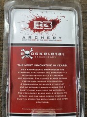 B3 Archery Exoskeletal MEG Broadheads 100 Grain 3 Pack New