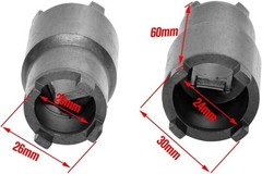 Alloy Steel 24mm Lock Nut Spanner Wrench for ATV & Dirt Bikes