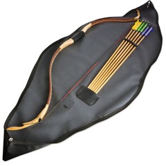Archery Traditional Bow Bag Case Cover Waterproof Leather 60″ Longbow RecurveBow