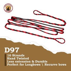 Deerseeker Flemish D97 Bow String Handmade Twist Bowstring 16 Strands 54-70in…