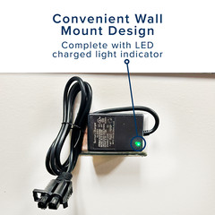 12 Volt Battery Charger with B-Type Connector for Kids Electric Ride-On Toy