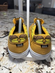 Lakai Yellow Floral Pattern Slip-On Skateboarding Shoes Floral Skate Shoes