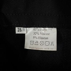 Ovation Black Horse-Riding Breeches Pants, Size 28R, Full Seat Rhinestones Studs