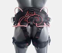 Climbing Half Body Harness Rope Arborist Saddle Tree Bridge Caving Rescue