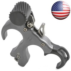 Archery Compound Bow Release Aid UV Button 3/4Finger Thumb Trigger RHLH Shooting