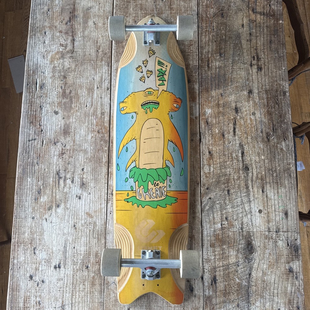 Comet Grease Hammer Longboard Skateboard Complete W/ Volante Morgan Trucks