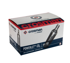 Crosman CO2 Cartridges 40 Cartridge Tank BB Pellet Airsoft Gun Gas12 Gram Bullet