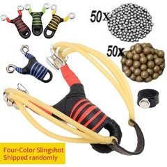 Heavy Duty Outdoor Durable Rubber Bands Slingshot Set Hunting Catapult Shooting