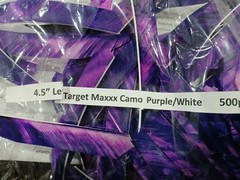 12 Ozark 4 1/2″ Left Wing Target Maxx Feathers Dozen Fletchings, Vanes 4.5 inch