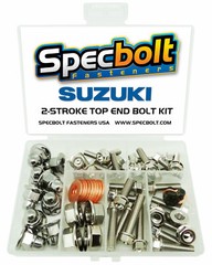 Suzuki RM250 Top End Engine Nuts Bolts Kit RM 250 (Nickel) Cylinder Head Rebuild