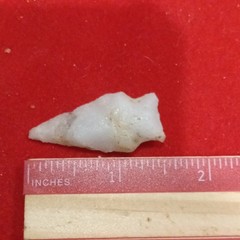 Stone Medieval Arrowhead Point, White – Bow Hunting Archery Arrowhead