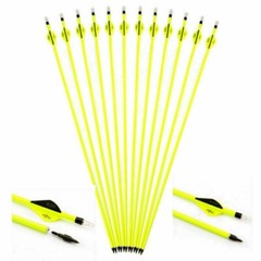 12Pcs 30 Inch Archery Carbon Arrows OD 7.8mm Archery for Compound/Recurve Bow