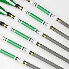 12X 30″ Carbon Arrows Spine 500 7.8mm 5″ Turkey Feather For Compound&Recurve Bow