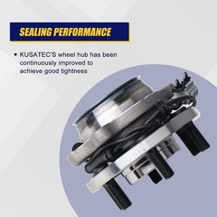 KUSATEC 515064 2WD/RWD Front Wheel Bearing and Hub Assembly Fit for Nissan Fr…