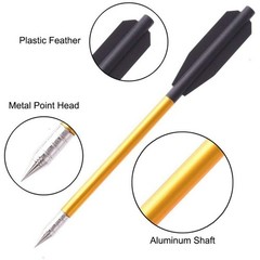 50X Aluminium Crossbow Bolts Arrows 6.5″ for 50 & 80 lb Pistol Crossbow Archery