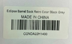 NEW Planet Eclipse Barrel Sock – Retro EStar Black/Grey