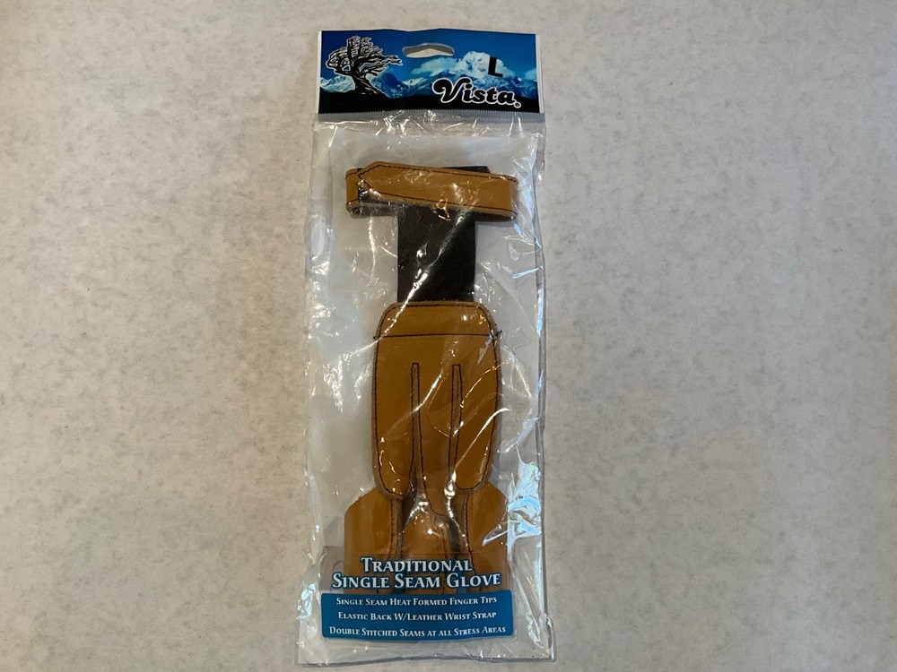 Vista Single Seam Traditional Archery Shooting Glove (for longbow or recurve)