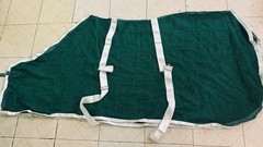 Scrim FLY SHEET 75″ Horse Green w/ White Trim *VGC* Light Mesh
