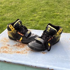 Osiris Tranzor High-Top Skateboarding Shoes Black Yellow Men’s US 12