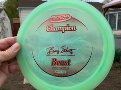 Beast (One of a Kind) Champion Barry Schultz New Disc Golf 176G Innova #1312