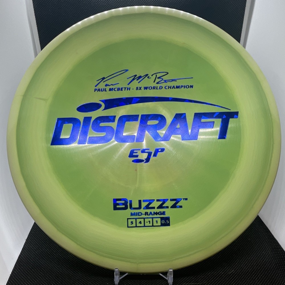 Discraft Buzzz ESP Green 177+g 5/4/-1/0.5 Midrange Paul McBeth 5X